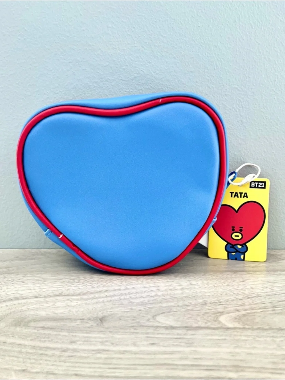 BTS BT21 Mini Heart Shaped Accessories/Makeup Bag - TATA (V)